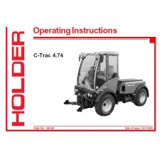 Holder C-Trac 4.74 Operators Manual